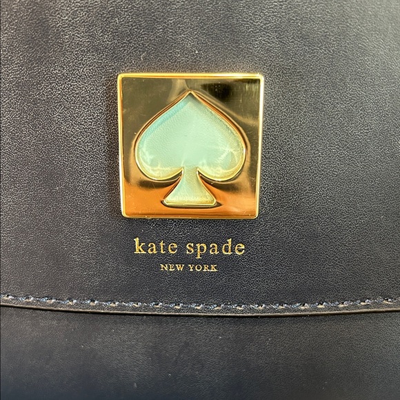 Kate Spade  ♠️ Midnight Blue Leather Crossbody Bag - Picture 6 of 11